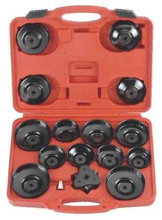 FORCE 16Pcs Cup Type Oil Filter Wrench Set