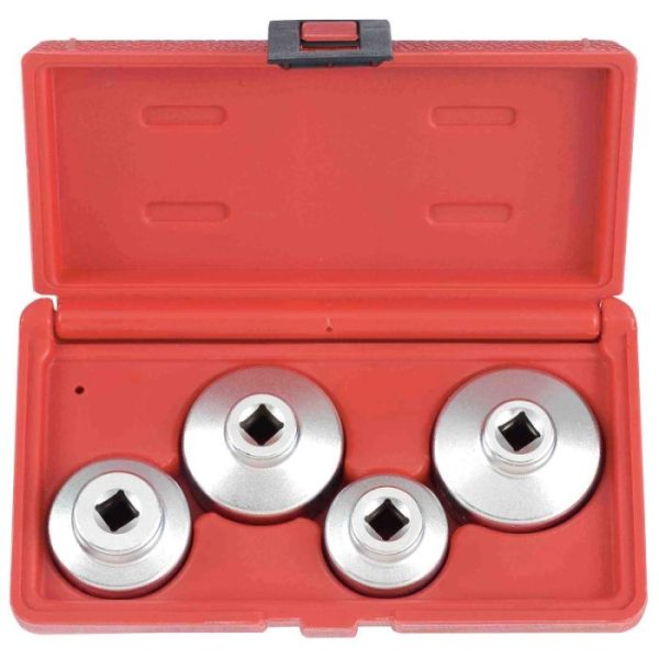 FORCE 4PCs Cap Oil Filter Wrench Set