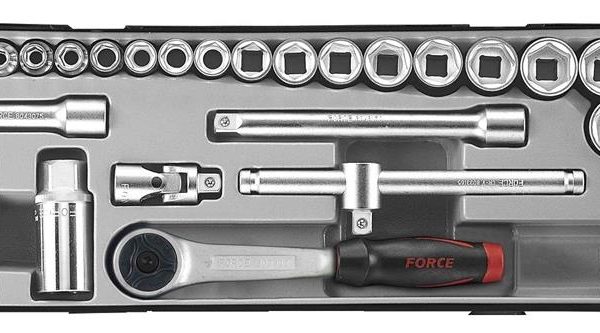 FORCE 24PCs 3/8" 6pt. Flank Socket Set