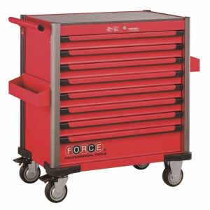 FORCE PRACTICAL 8-DRAWER JUMBO TROLLEY (RED)