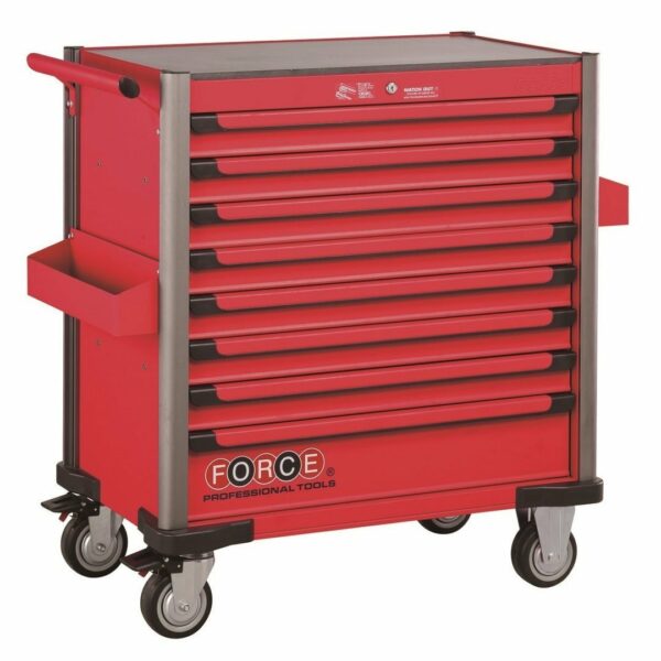 FORCE PRACTICAL 8-DRAWER JUMBO TROLLEY (RED)