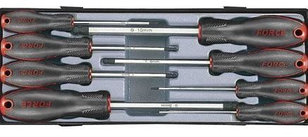 FORCE 8PC HEX BALL SCREWDRIVER SET
