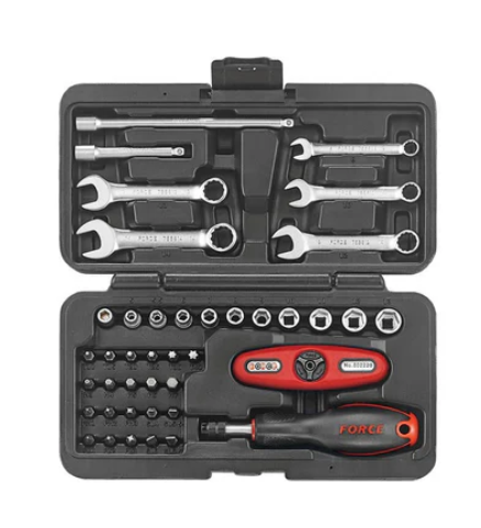 FORCE 41PC 1/4"DR. COMBINATION SET
