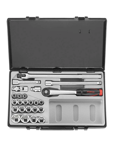 FORCE 24PC 1/2"DR. CABINBOX MAIN 6PT. SET (10-32MM)