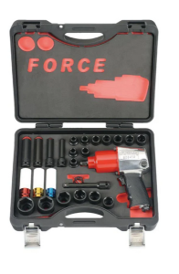 FORCE 29PCS 1/2″DR IMPACT WRENCH & SOCKET SET