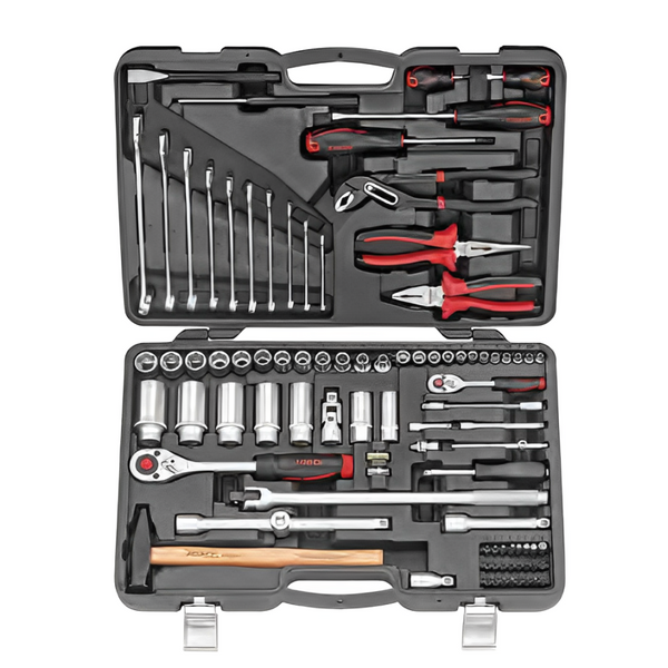 FORCE 91PC 1/4" & 1/2" DR. S.F. COMBINATION SET (4-13MM)