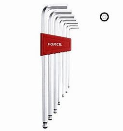FORCE 7PC LONG HEX BALL POINT KEY SET (SAE) 3/32"-3/8"