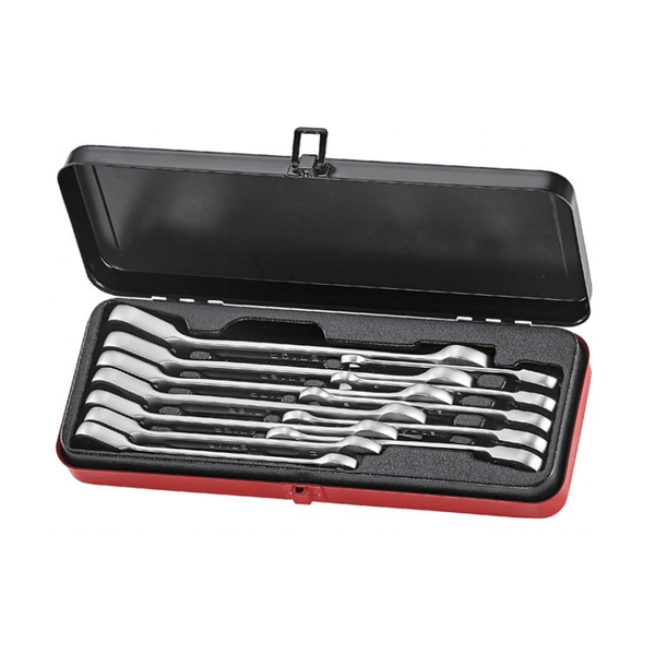 FORCE 8PC FLAT RATCHET WRENCH SET (5/16"-3/4")