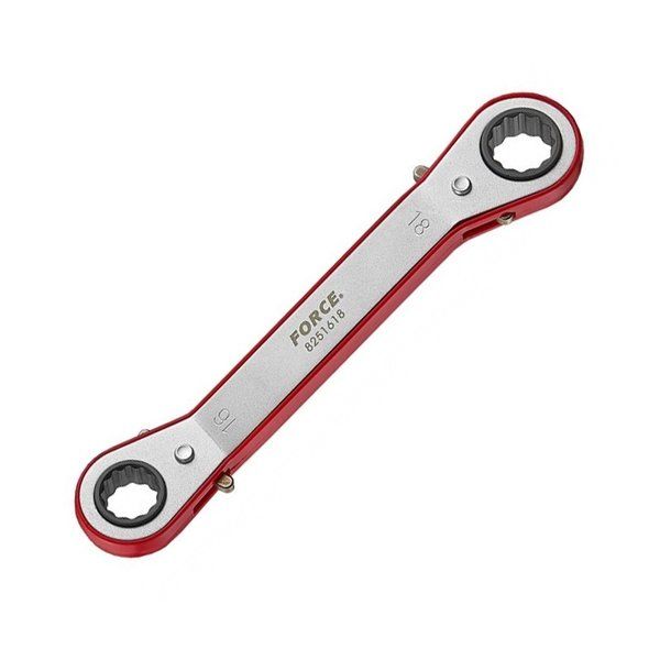 FORCE 15° OFFSET RATCHET RING WRENCH 21X22MM 300MML