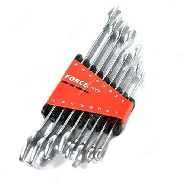 FORCE 8PC DOUBLE OPEN END WRENCH SET (6-22MM)