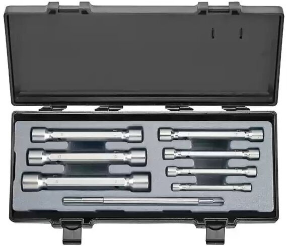 FORCE 8PC DOUBLE ENDED 6PT SOCKET WRENCH SET (6X7-18X19MM)